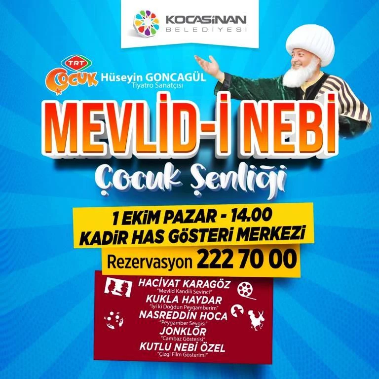 BAŞKAN ÇOLAKBAYRAKDAR’DAN MEVLİD-İ NEBİ ÇOCUK ŞENLİĞİNE DAVET