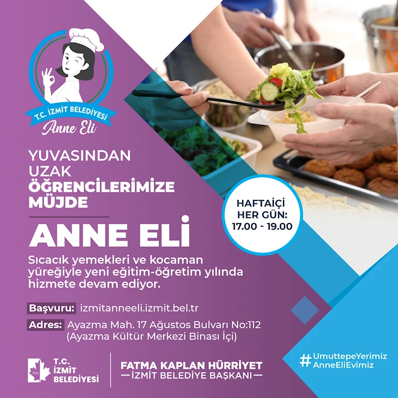 ANNE ELİ PROJESİ, SICAK YEMEK HİZMETİYLE  ÜNİVERSİTE ÖĞRENCİLERİNE KAPILARINI YENİDEN AÇTI