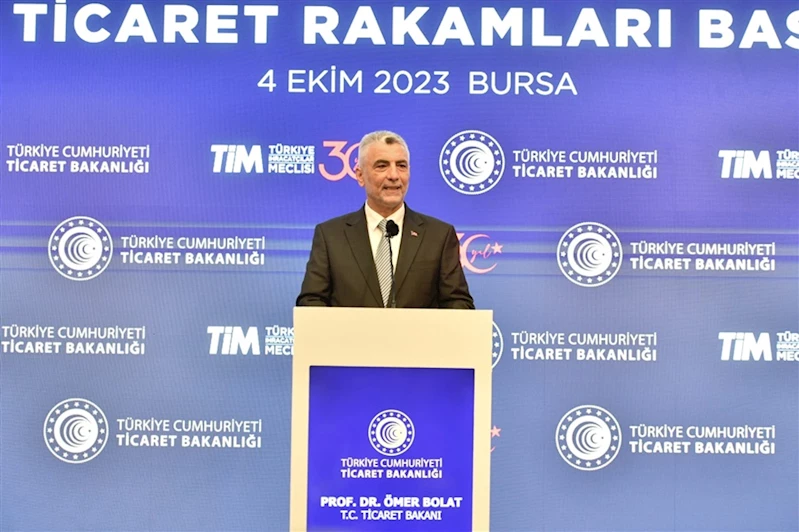 Ticaret Bakanı Ömer Bolat, Eylül Ayı İhracat Rakamlarını Açıkladı