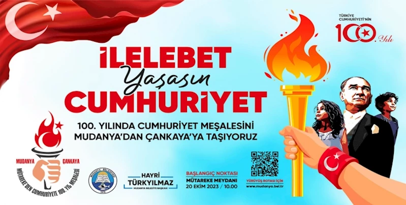 BAŞKAN HAYRİ TÜRKYILMAZ, MÜTAREKE’DEN CUMHURİYET’E 100. YIL İÇİN YÜRÜYECEK