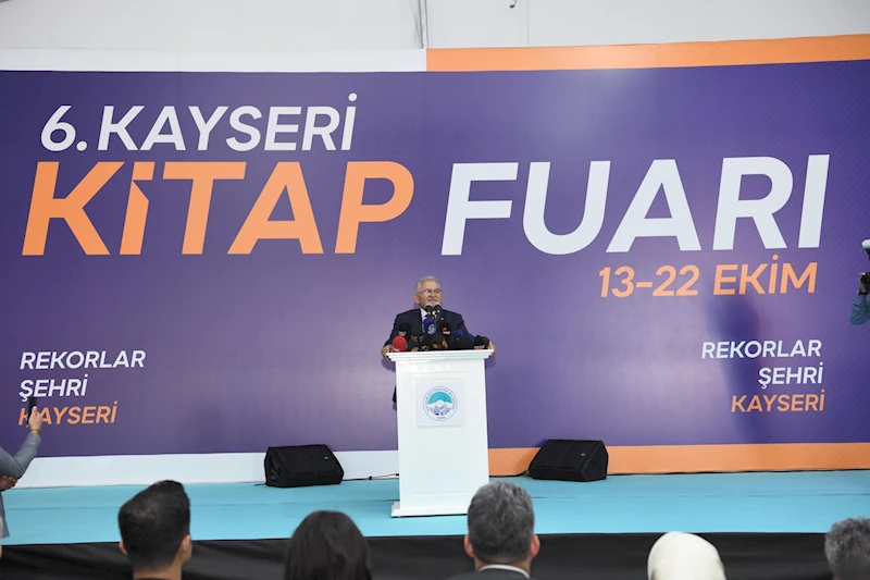 Rekorlar Şehri Kayseri’de 6’ncı Kitap Fuarı Kapılarını Açtı