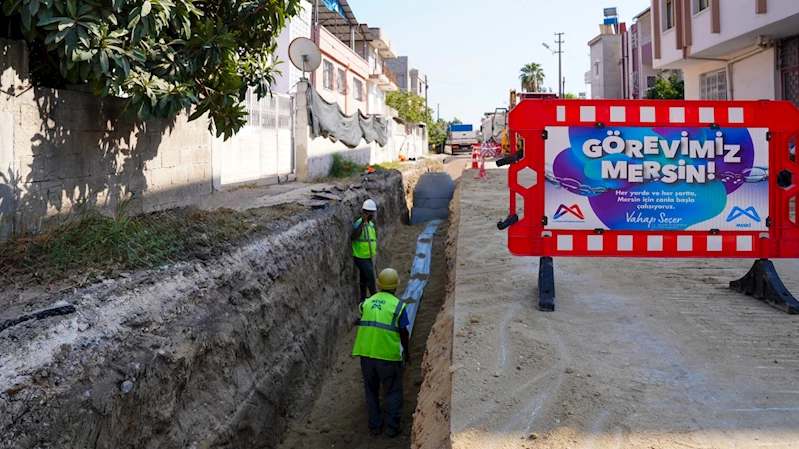 MESKİ, Tarsus Ve Akdeniz’de Yağmursuyu Hattı Çalışmalarına Devam Ediyor