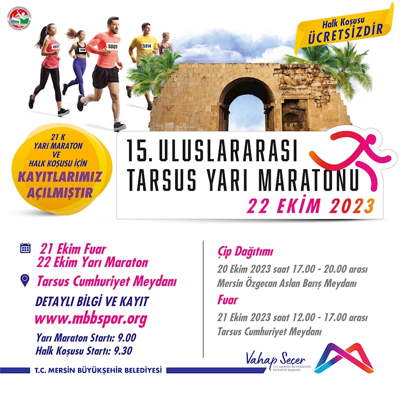 Büyükşehir ‘15. Uluslararası Tarsus Yarı Maratonu’na Hazır