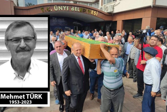 MEHMET TÜRK ÜNYE BELEDİYESİ’NDE TÖRENLE UĞURLANDI