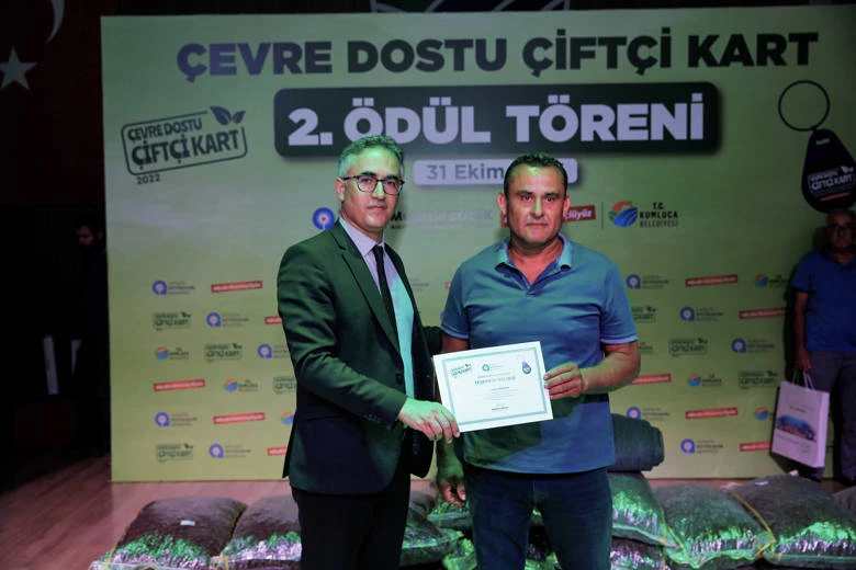 Çevre dostu çiftçiler ödüllendirildi