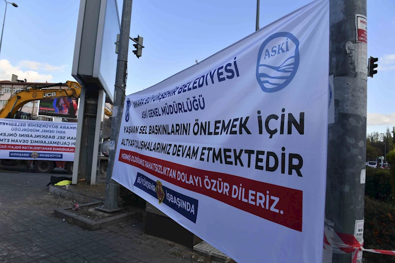 ÇANKAYA AKSU CADDESİ’NİN SEL ÇİLESİ SON BULUYOR