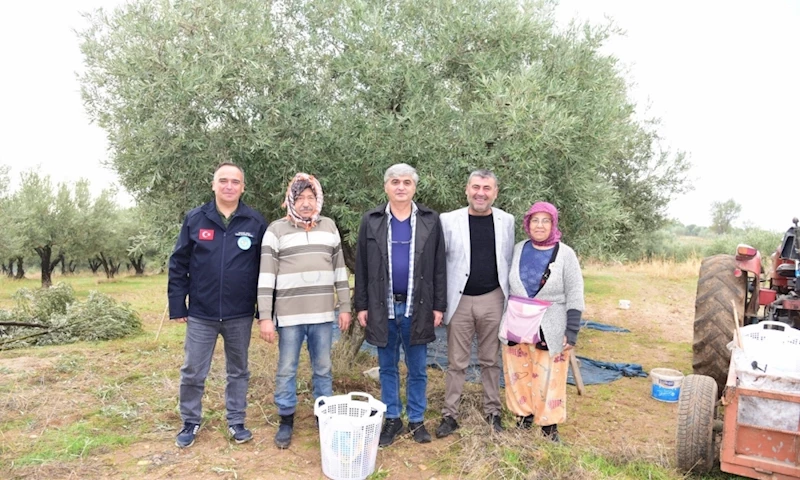 Turgutlu’da Zeytin Emekçilerine Büyükşehir’den Koruyucu Malzeme