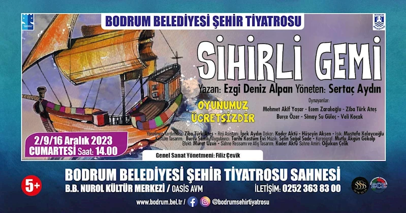 “SİHİRLİ GEMİ” ÇOCUK OYUNU HER CUMARTESİ SAHNEDE