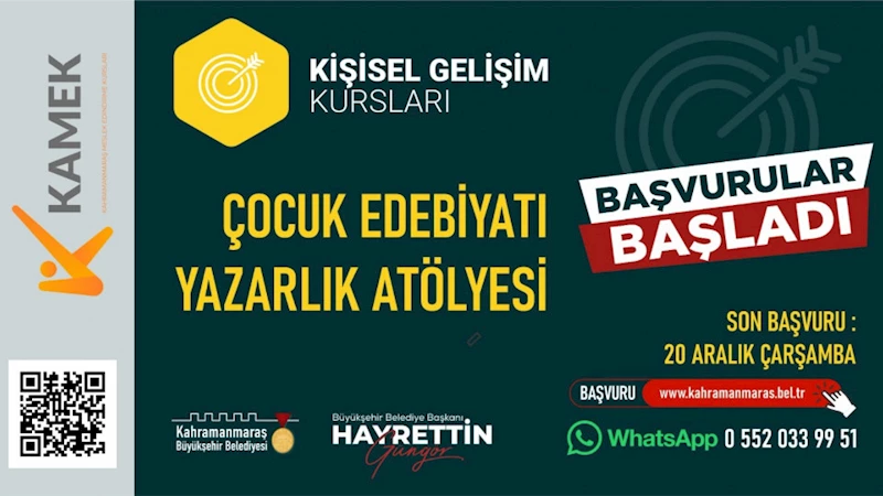 Büyükşehir’in Çocuk Edebiyatı Yazarlık Atölyesi’nde Başvurular Başladı!