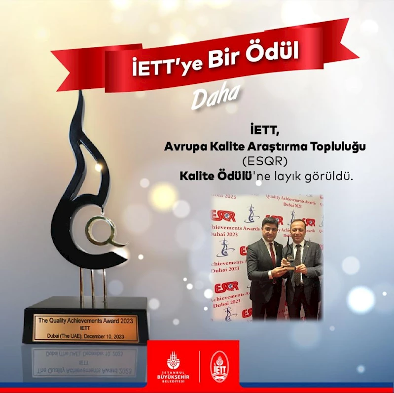 İETT’YE BİR ÖDÜL DAHA