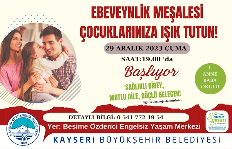 KAYMEK’ten “Ebeveynlik Meşalesi: Çocuklarınıza Işık” Tutun Eğitim Programı