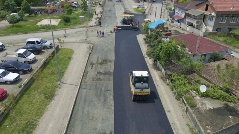 Büyükşehir’den örnek yol yapım dönemi