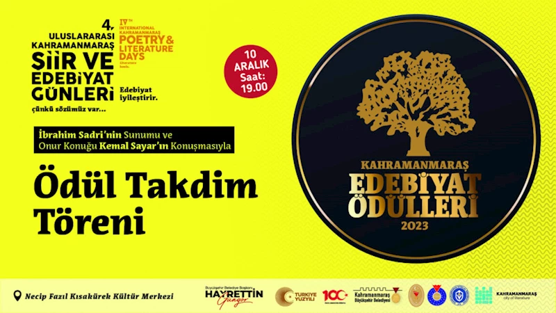 4. Uluslararası Kahramanmaraş Edebiyat Ödülleri Sahiplerini Bulacak