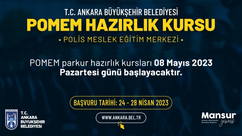 ANKARA BÜYÜKŞEHİR BELEDİYESİNİN PARKUR HAZIRLIK KURSLARI İÇİN BAŞVURULAR BAŞLIYOR