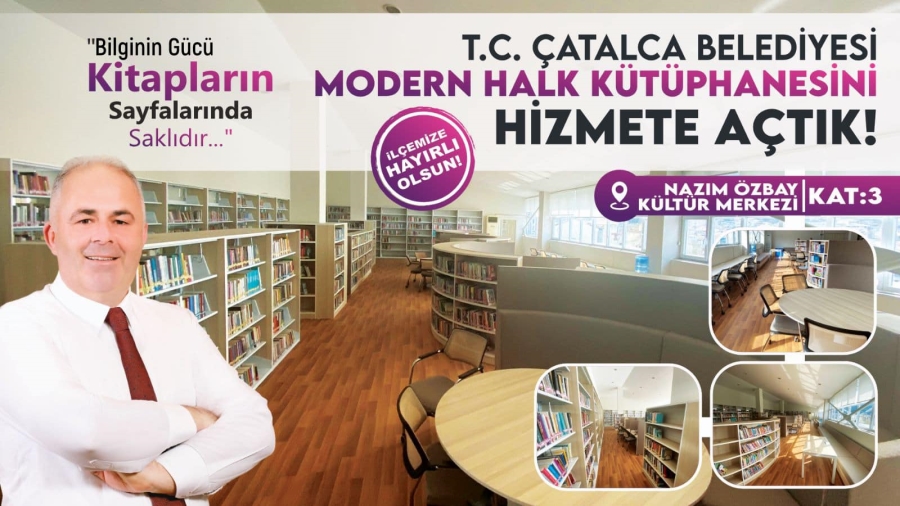 Başkan Mesut Üner’den Çatalca’ya Kütüphane Müjdesi