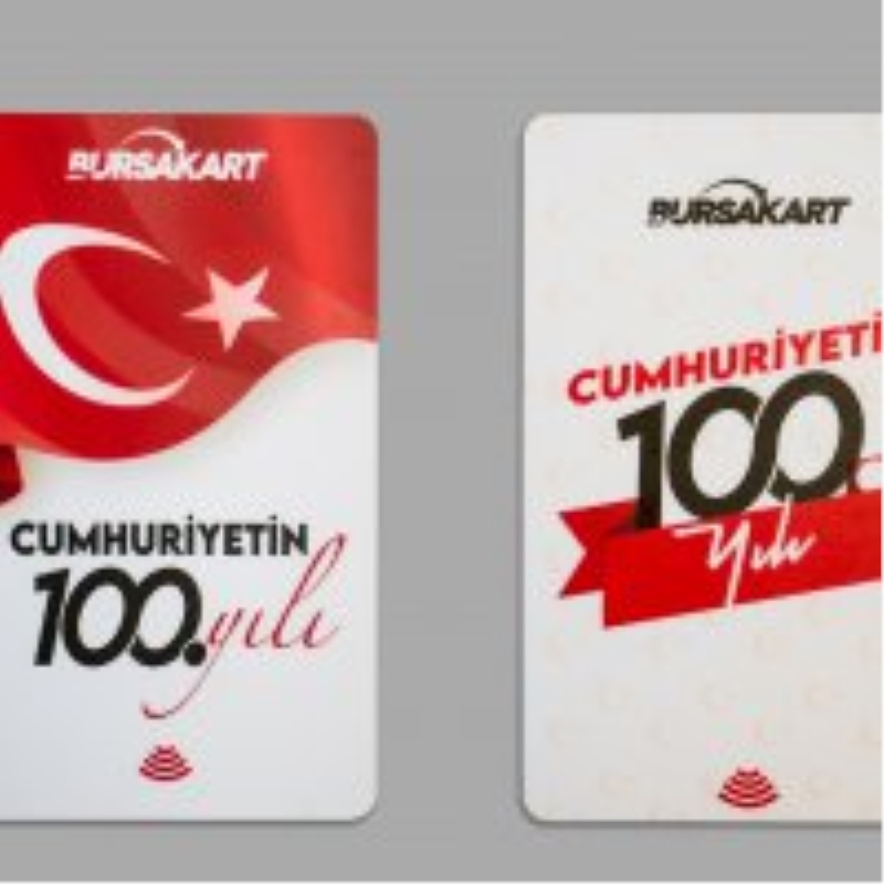 Bu ulaşım kartları 100. yıla özel