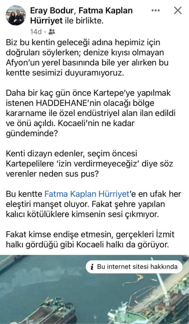 ERAY BODUR: HÜRRİYET’E EN UFAK HER ELEŞTİRİ MANŞET OLURKEN KALICI KÖTÜLÜKLERE KİMSENİN SESİ ÇIKMIYOR!