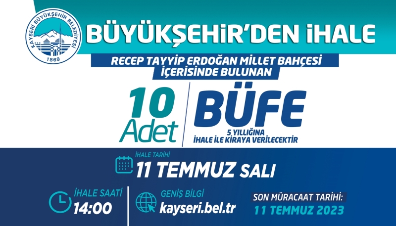 Büyükşehir’den İhale