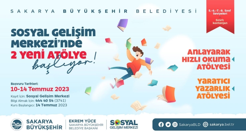 Büyükşehir SGM’de iki yeni atölyede daha kayıtlar başladı