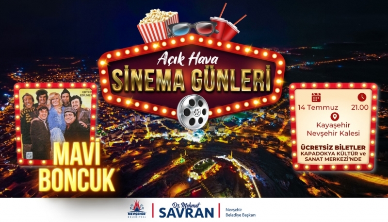 Açık Hava Sinema Günleri Cuma Akşamı Başlıyor