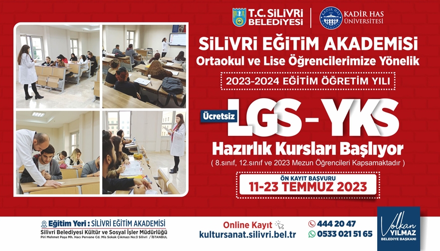 Silivri Eğitim Akademisi Lgs-Yks Kursu Başlıyor