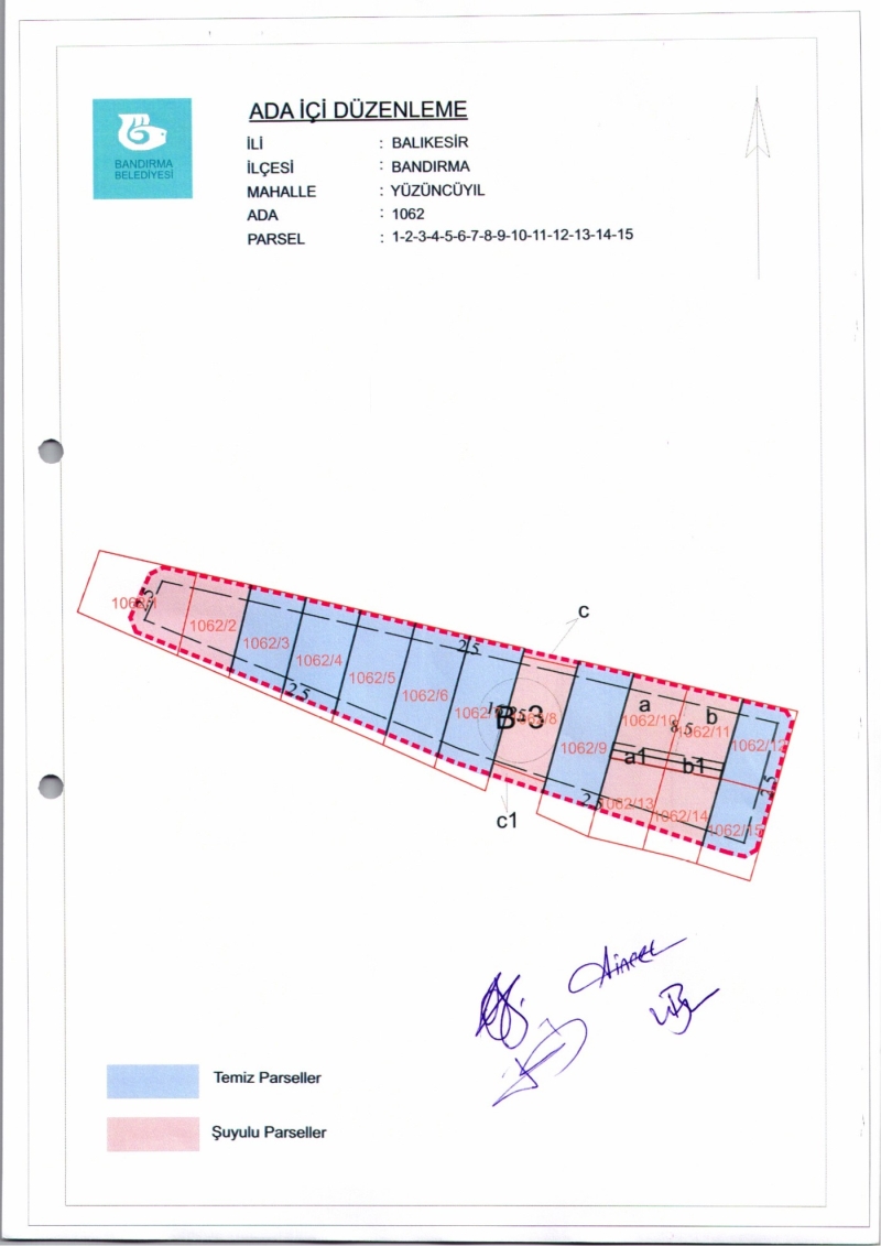 100. Yıl Mh. 1062 Ada İçi Düzenlemesi