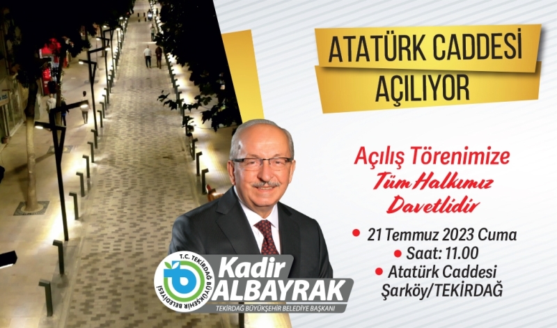 ŞARKÖY AVRUPA STANDARTLARINDA BİR CADDEYE KAVUŞUYOR