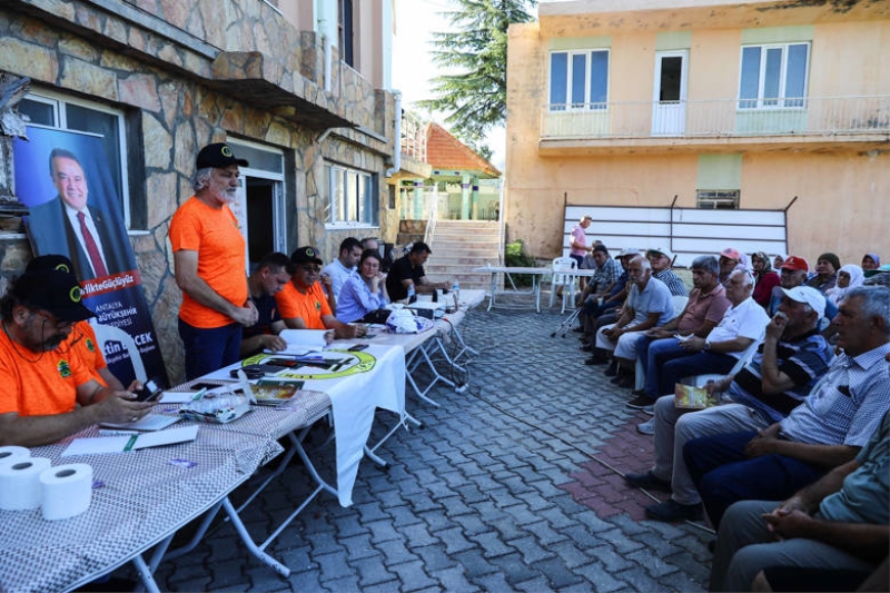 Manavgat Ahmetler sakinlerine yangınla mücadele eğitimi verildi