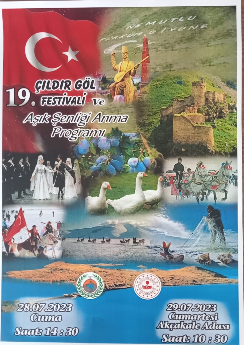 19. ÇILDIR GÖL FESTİVALİ ve AŞIK ŞENLİĞİ ANMA PROGRAMI