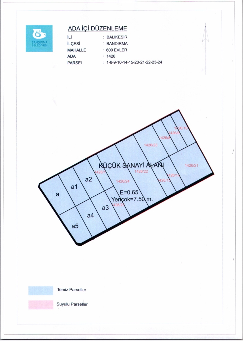 600 Evler Mh. 1426 Ada İçi Düzenlemesi