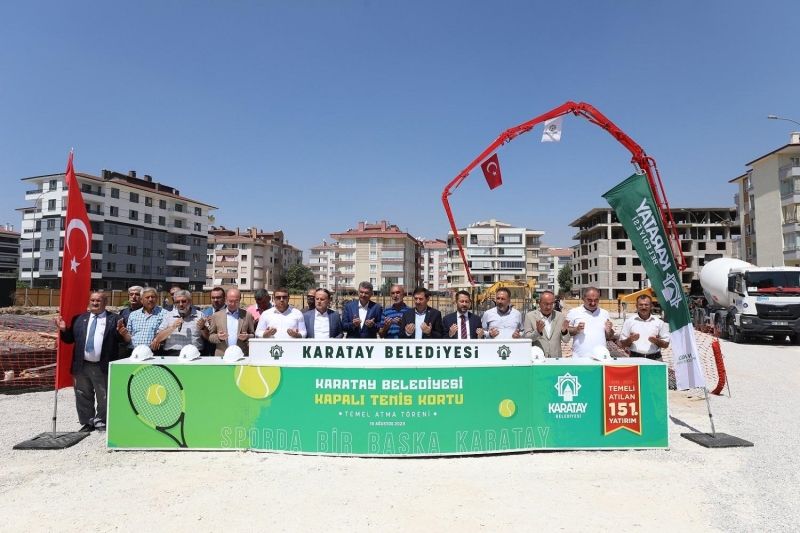 KONYA’NIN EN BÜYÜK KAPALI TENİS KORTU’NUN TEMELİ ATILDI