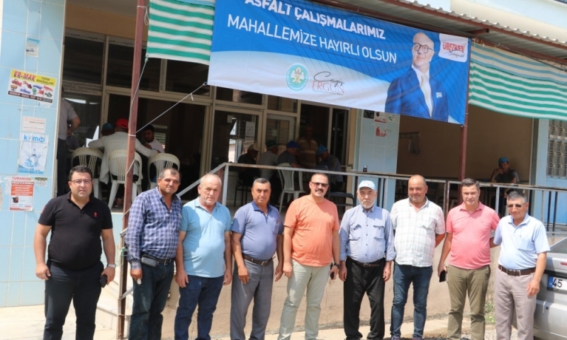 Gölmarmaralı Muhtarlardan Başkan Ergün’e Yol Teşekkürü