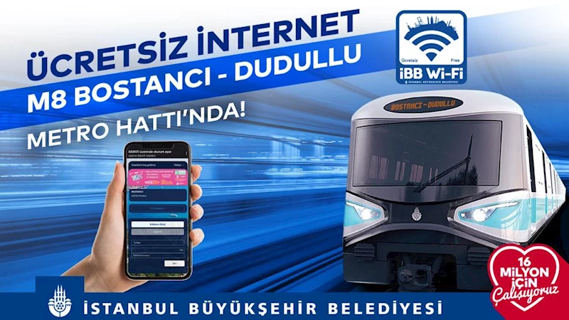 KESİNTİSİZ İNTERNET BOSTANCI-DUDULLU METRO HATTI