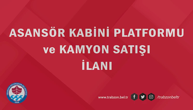 ASANSÖR KABİNİ PLATFORMU VE KAMYON SATIŞI İLANI