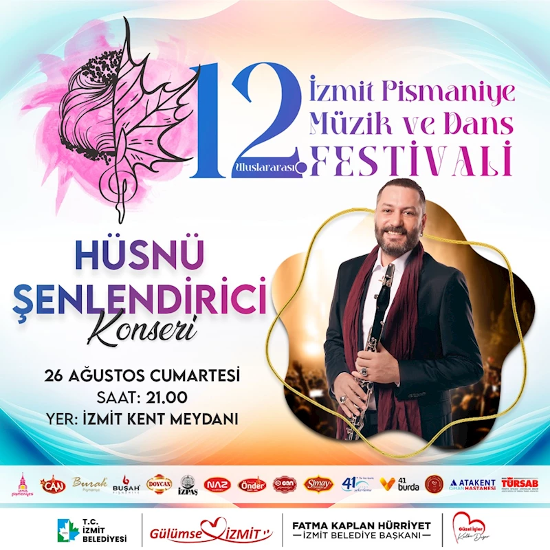 HÜSNÜ ŞENLENDİRİCİ, KLARNETİNİ PİŞMANİYE FESTİVALİ’NDE ÇALACAK