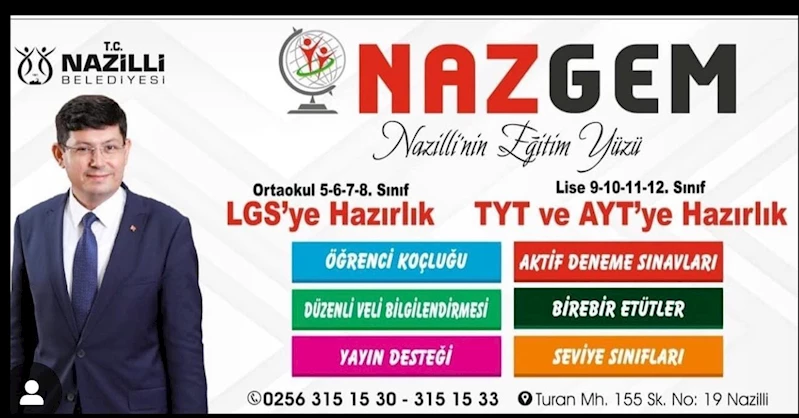 Nazilli’nin eğitim üssü NAZGEM