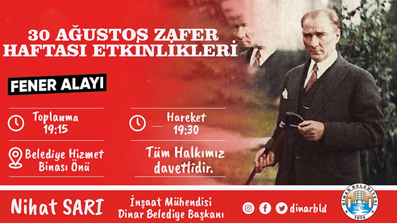 İlçemizde Zafer Yürüyüşümüze Tüm Halkımız davetlidir