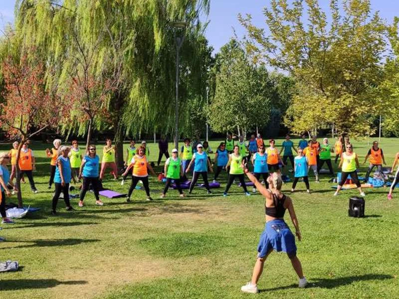 ODUNPAZARI’NDA PARKLARDA SPOR BÜYÜK İLGİ GÖRDÜ