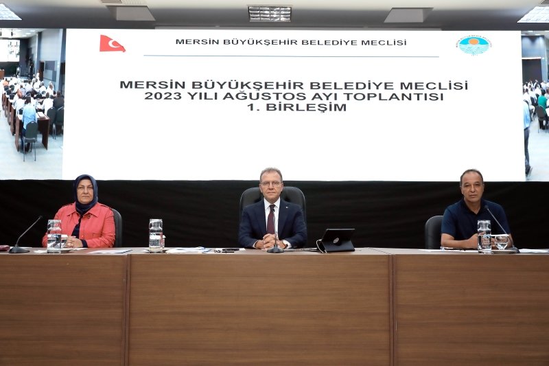 Mersin Büyükşehir Belediye Meclisi’nin Ağustos Ayı 1. Birleşimi Gerçekleştirildi