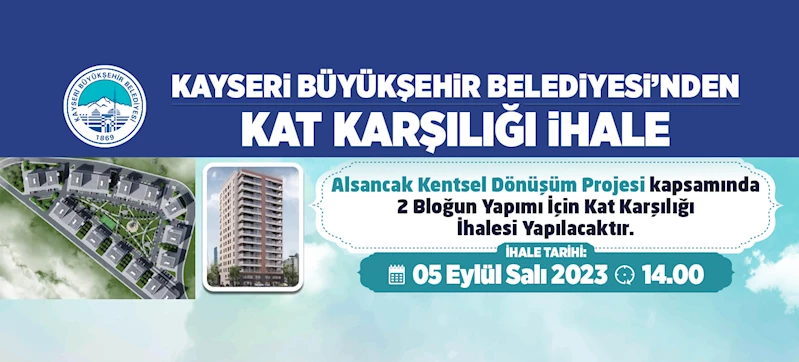 Büyükşehir’den İhale