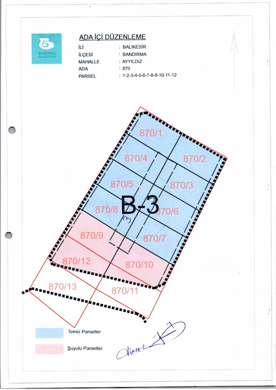 Ayyıldız Mahallesi 870 Ada İçi Düzenlemesi