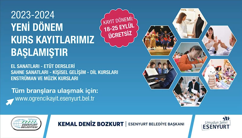 2023 2024 YENİ DÖNEM KURS KAYITLARIMIZ BAŞLAMIŞTIR