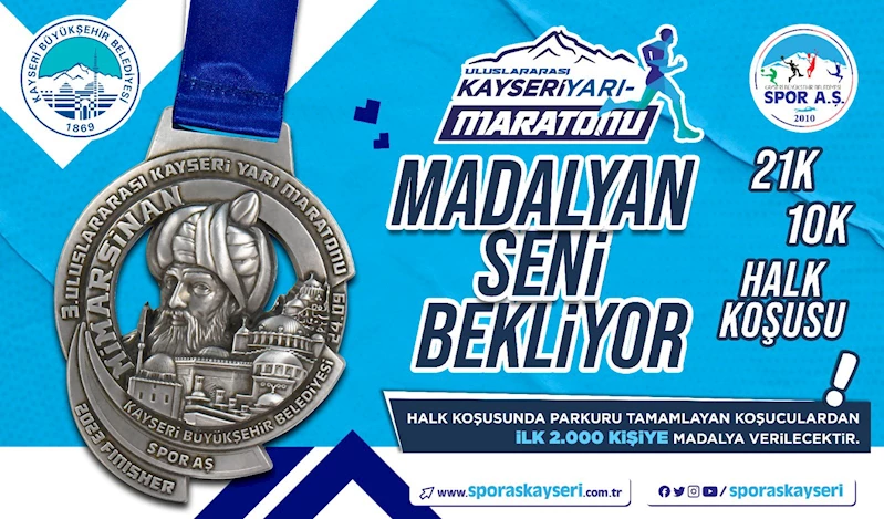 Kayseri’de ‘3’üncü Uluslararası Yarı Maratonu’ Heyecanı