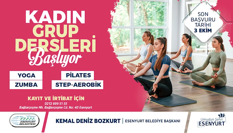 KADIN GRUP DERSLERİ BAŞLIYOR