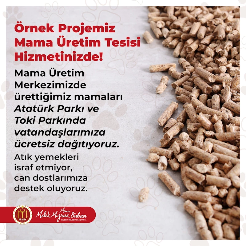 BİLECİK BELEDİYESİNİN ÜRETTİĞİ MAMALAR CAN DOSTLARIMIZ İÇİN DAĞITILIYOR