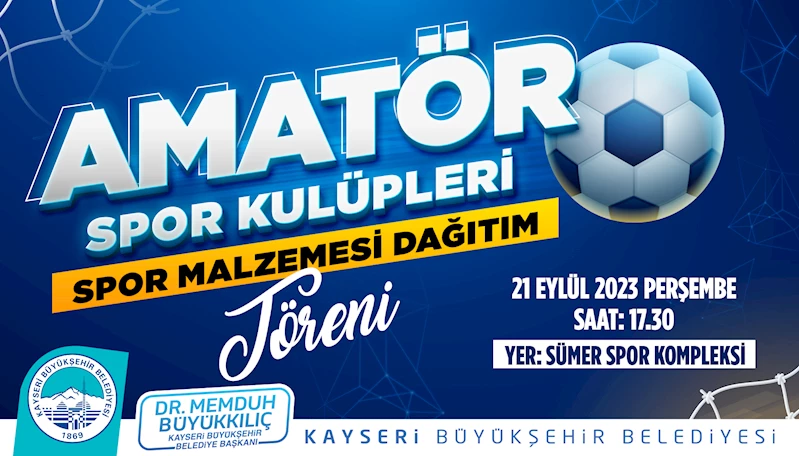 Büyükşehir, Amatör Spor Kulüplerine 1,5 Milyon TL’lik Malzeme Desteği Verecek