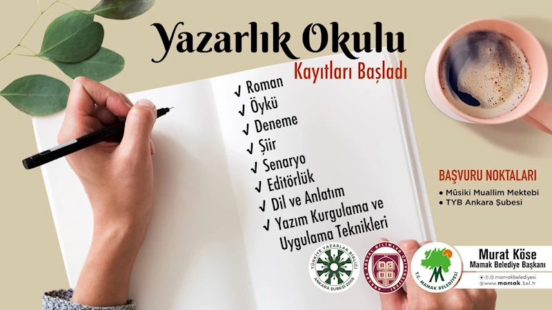 Yazarlık Okulu İçin Başvurular Başladı