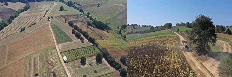 Kırsalda tarım arazilerine ulaşmak artık çok kolay