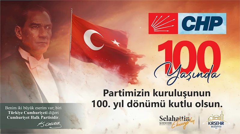 BELEDİYE BAŞKANIMIZ SELAHATTİN EKİCİOĞLU’NDAN 100. YIL KUTLAMA MESAJI