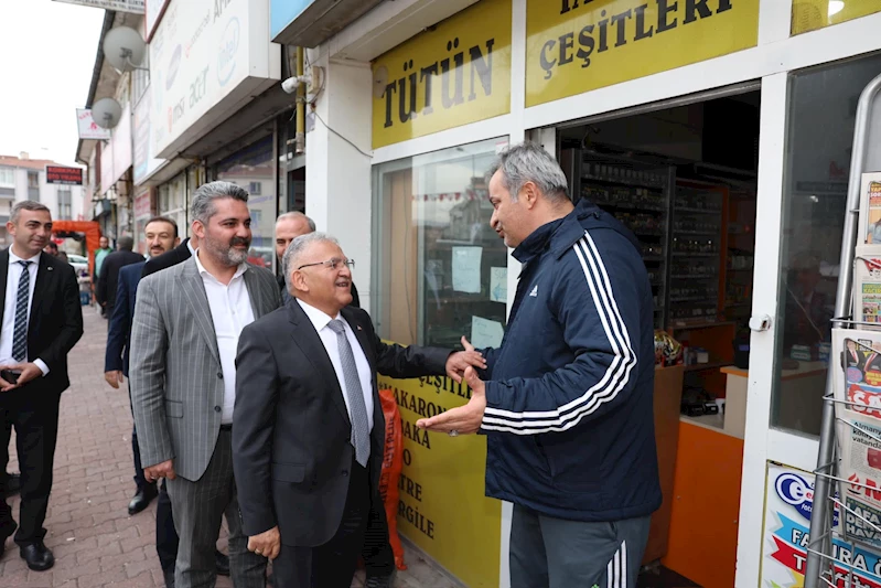 Başkan Büyükkılıç, Yeni Mahalle Esnafı ile Kucaklaştı